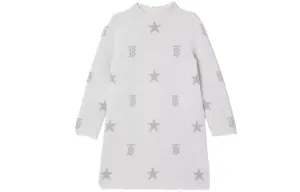 Детское платье Burberry Kids, цвет Ivory