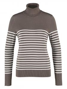 Пуловер TAIFUN, цвет grau/weiß