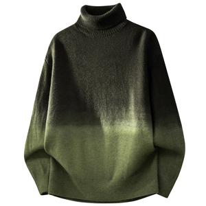 Свитер Unisex Turtleneck Moderate VanCamel, черный зеленый