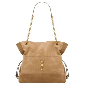 SAINT LAURENT Сумка через плечо из замши Trumpets Women's Golden Leaf