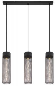 Подвесной светильник Globo, 60x9,5x120 см, черный