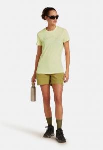 Футболка с принтом LIGHT WEIGHT TECH LITE AIRBOURNE SQU icebreaker, светло-желтый