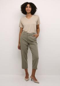 Тканевые брюки SAKURA CROPPED ZIPPER Kaffe, светло-зеленый