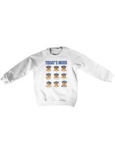 Детская толстовка Щенячий патруль. Сегодняшнее настроение. Детская толстовка белого цвета Paw Patrol