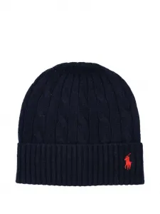 Шапка косой вязки POLO RALPH LAUREN, синий