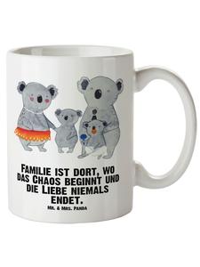 Кружка XL Семья коал с надписью белого цвета Mr. & Mrs. Panda