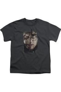 Футболка с коротким рукавом для детей "Harry Potter: Здесь все заканчивается" Gildan, Charcoal