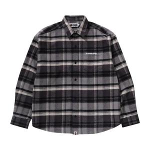 Рубашка BAPE Check Flannel Shirt, Black