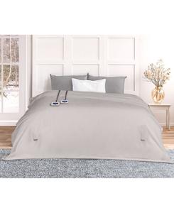 Роскошное плюшевое цифровое электрическое одеяло, размер Queen Thermasnug, Grey