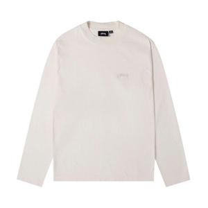 Футболка Stussy Dyed Long-Sleeve Mock Neck Tee, White