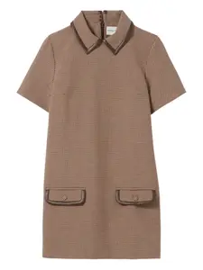 Платье в ломаную клетку Claudie Pierlot, нейтральный