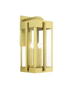 Уличный настенный фонарь Lexington с 4 лампами Livex, gold-tone