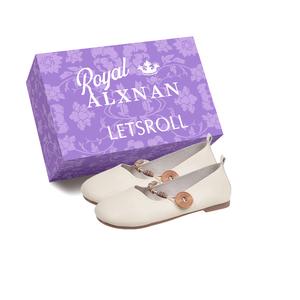 Туфли Мэри Джейн женские цвета экрю/абрикос Alxnan, Ecru+Box