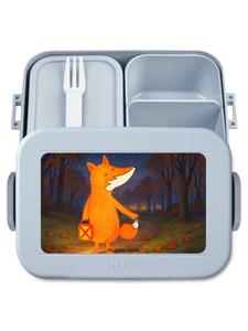 Mr. & Mrs. Panda Ланчбокс с дизайном «Лисий фонарь» в пастельно-голубом цвете