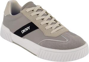 Мужские кроссовки DKNY с резиновой подошвой, круглым носком и шнуровкой, серый