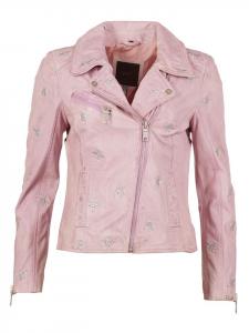 Кожаная куртка Maze Blackridge, розовый