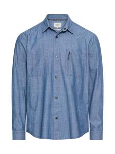 CAMEL ACTIVE Рубашка на пуговицах Regular fit в синем дениме