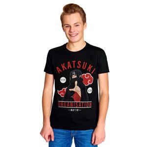 Наруто - Футболка Организации Акацуки черная