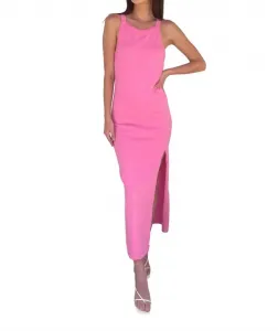 Макси-платье Candi неоново-розового цвета Lna
