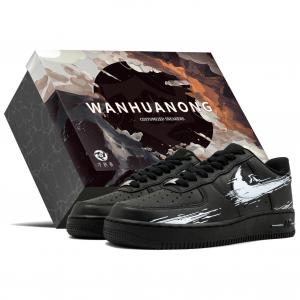 Кроссовки Nike Air Force 1 Skateboard Shoes Unisex Low-Top Black White