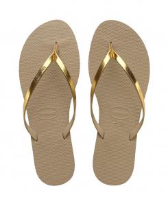Женские сандалии You с металлизированным шлепанцами Havaianas