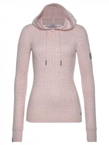 толстовка с капюшоном в розово-белом меланжевом цвете Kangaroos