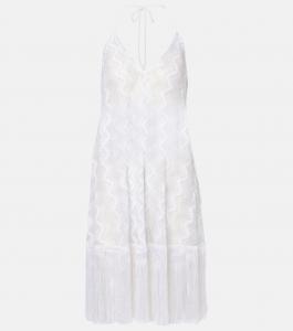 Пляжное платье Zig Zag Missoni, White w/Silver Lame