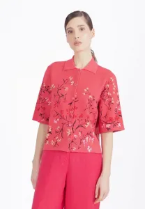 Кардиган с цветочным узором Ivko, Pink