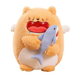 Прожорливый котенок, прожорливый кролик плюшевая игрушка кукла плюш высота 30см MLING, Gluttonous Cat