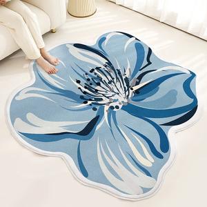 Budis Ковер Plant Flower Stamen, круглый коврик для стола или кресла, 160 см в диаметре, для кабинета и гостиной, Geshanghua (H)