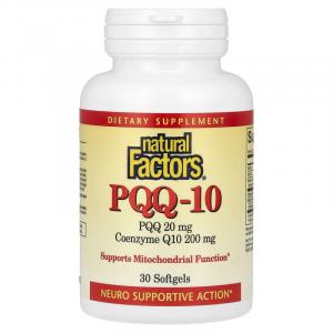 Natural Factors, PQQ-10, 30 капсул