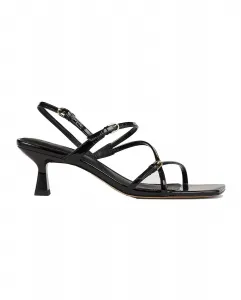 Женские босоножки на каблуке с ремешками Sandro, черный
