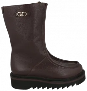 Кожаные ботинки Ferragamo Wmns Eurialo F, коричневый цвет