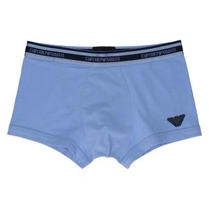 Боксерские шорты EMPORIO ARMANI с блестящей лентой и логотипом, застежка спереди, европейский размер.