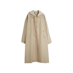 ELLE Тренч для женщин с капюшоном, цвет khaki, модель Moderate Others