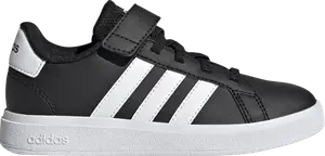 Кроссовки Grand Court J 'Black White', черный