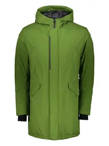 Куртка с капюшоном на молнии Herno, зеленый
