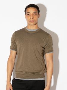 Футболка с круглым вырезом из англо-индийской марли | HILCOTE | 30 г, удобная посадка