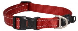 Регулируемый светоотражающий ошейник Rogz Универсальный регулируемый Д / 34-56см х 20мм Rogz, цвет красный