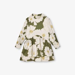 Платье Reiss Daisy из ткани с цветочным принтом для 9-13 лет, зеленый