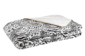 Меховое одеяло Novel, 150x200 см, черно-белый