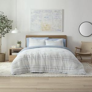 Комплект одеял Vellux Bergen мягкого синего цвета с накидками, синий