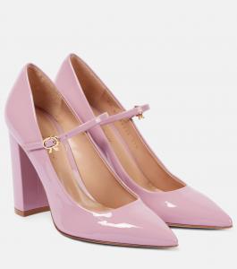 Туфли Ribbon Jane из лакированной кожи Gianvito Rossi, Sugar