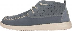 HEYDUDE Женские Wendy Mid из замши Бохо | Женская обувь | Женские слипоны | Удобные и легкие, Grey