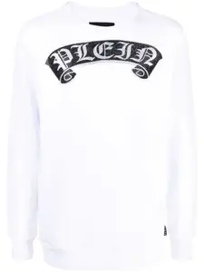 Philipp Plein толстовка Gothic Plein с логотипом, белый
