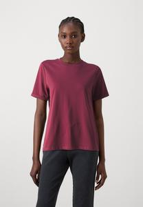 Базовая футболка PCRIA FOLD UP SOLID NOOS Pieces, Бургундия