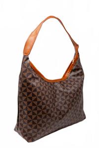 Женская сумка-хобо Deana с треугольным принтом, коричневого цвета Zenana, коричневый