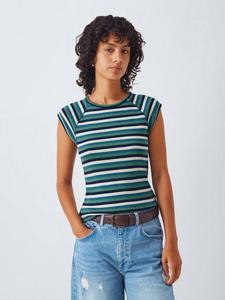 Футболка с рукавом реглан в полоску AND/OR, Blue Multi Stripe