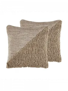 Декоративная подушка Beliani 2er Set Deko ASLANAPA, бежевый