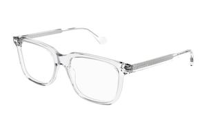 Ацетатные прямоугольные очки мужские прозрачные GUCCI